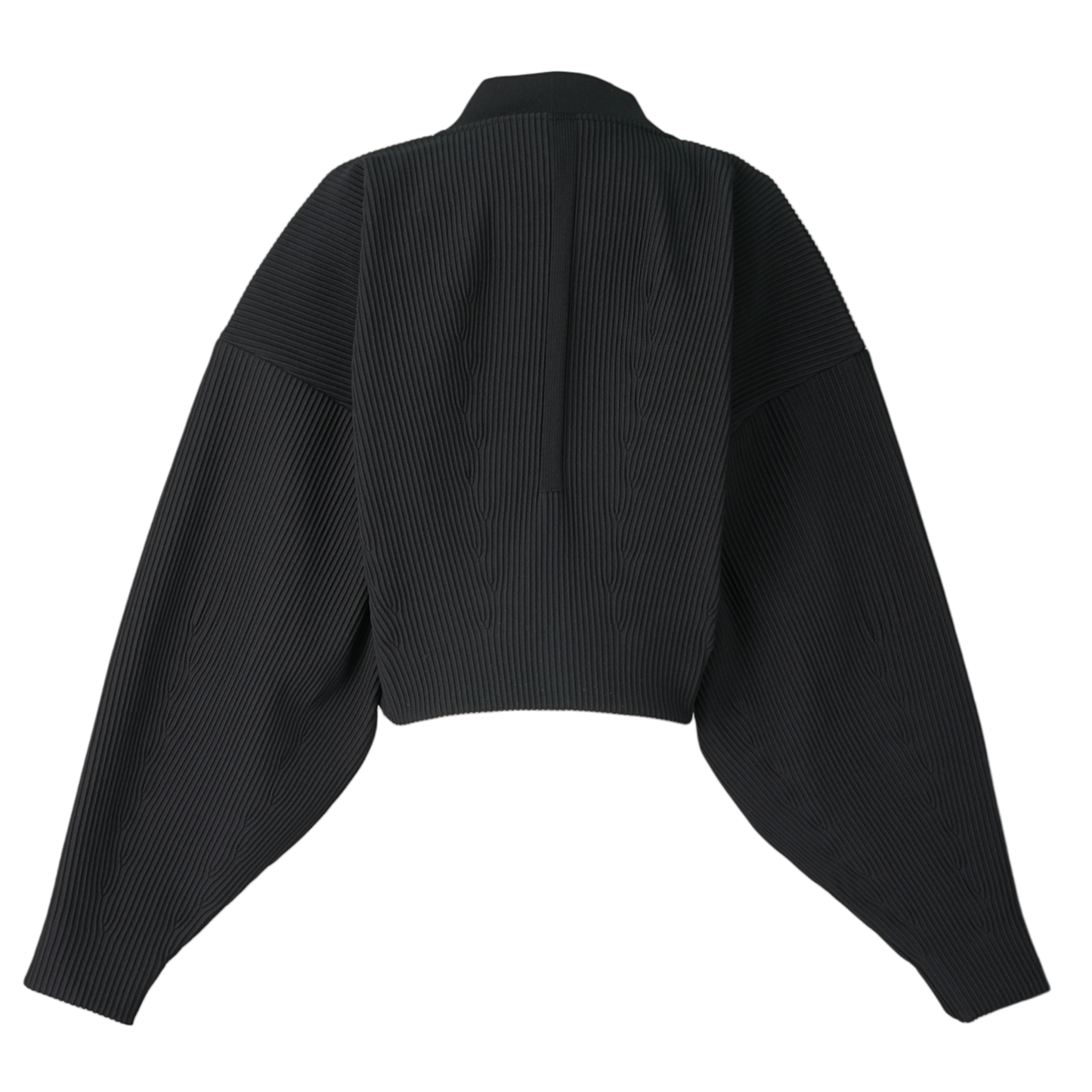 HYPHA CROPPED BOMBER JACKET / BLACK