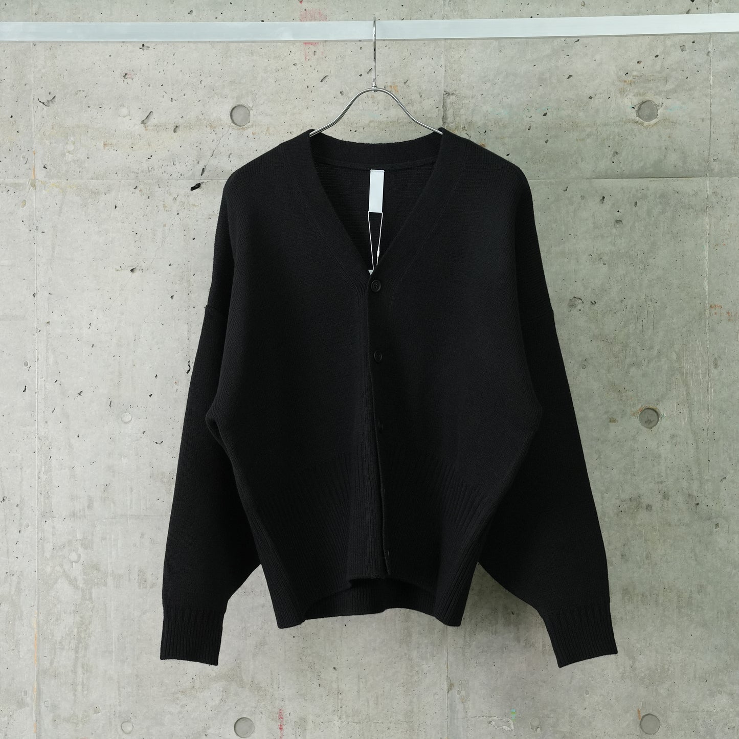 WOOL MILAN CARDIGAN / BLACK