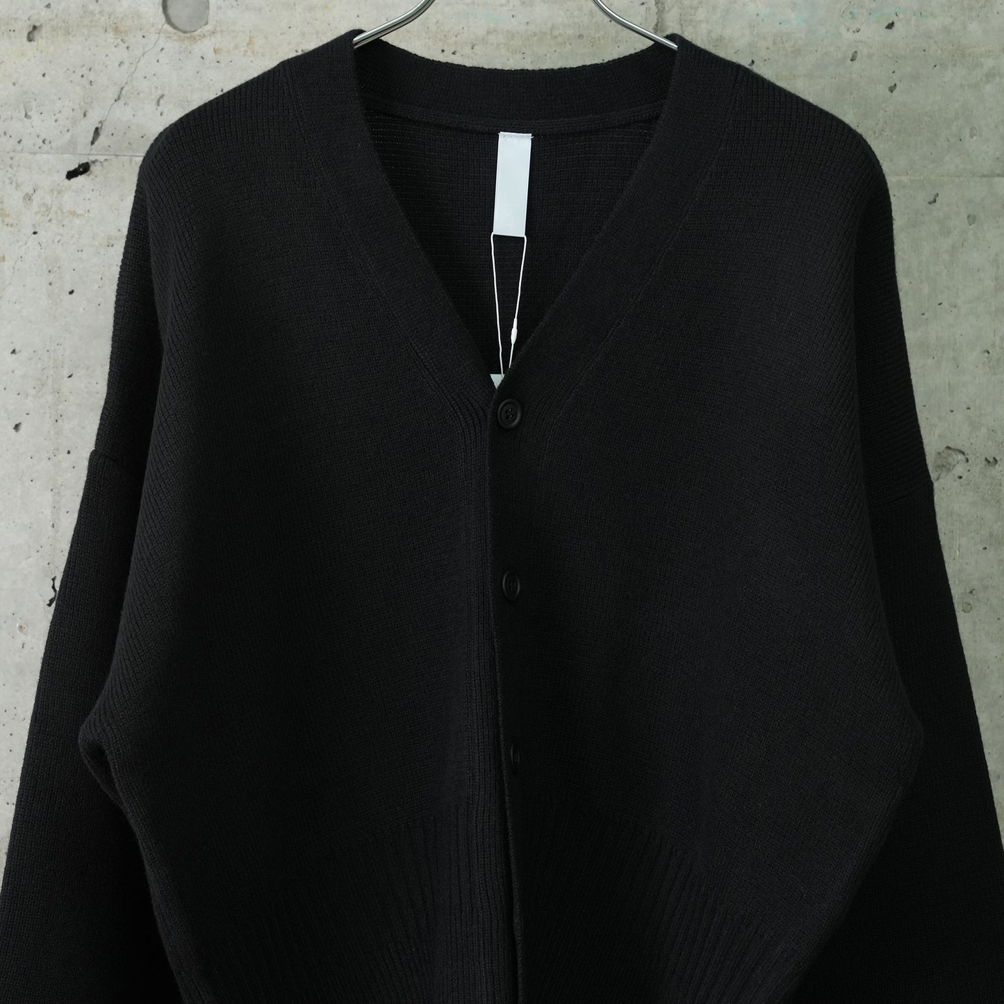 WOOL MILAN CARDIGAN / BLACK