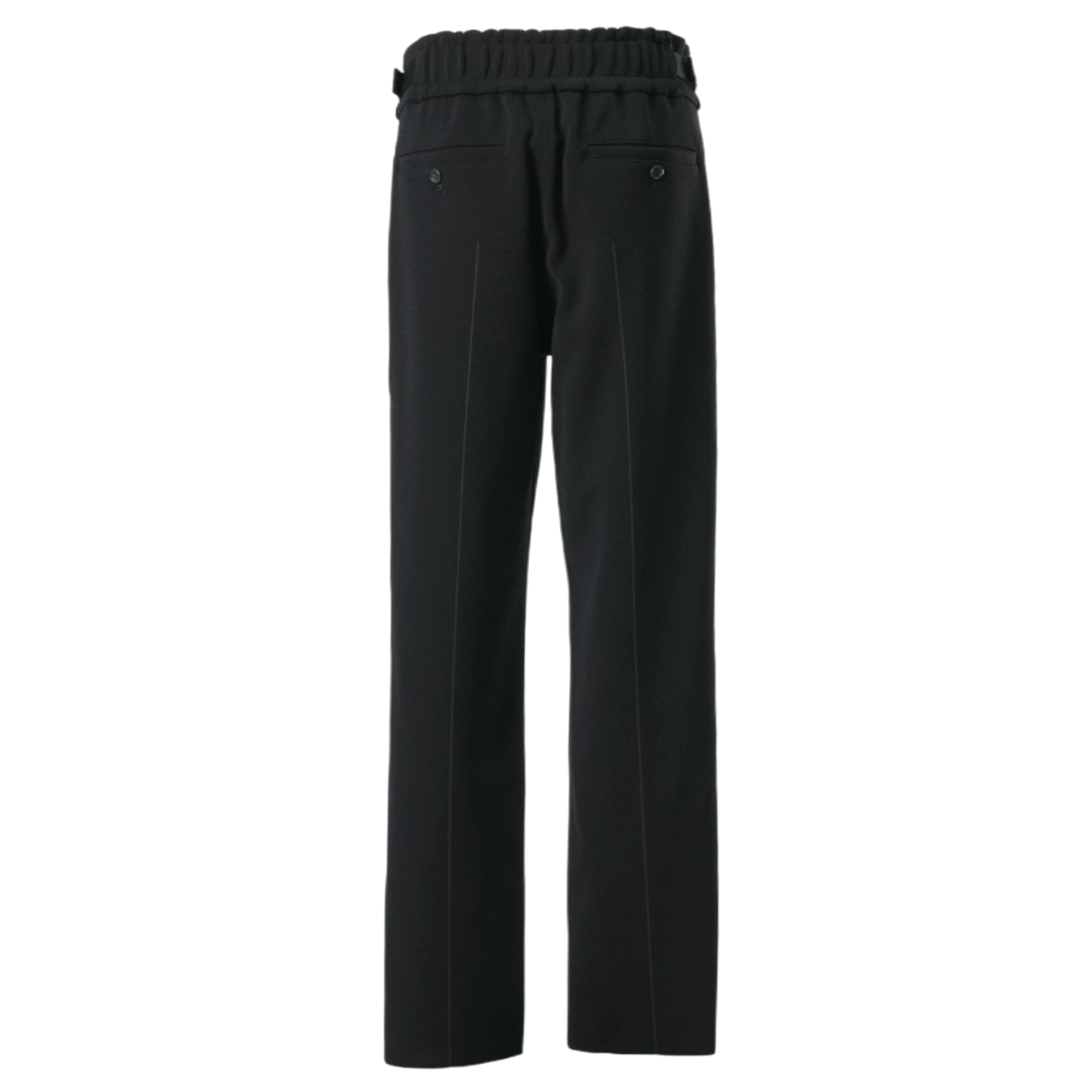 AC MILAN RIB TAPERED PANTS / BLACK