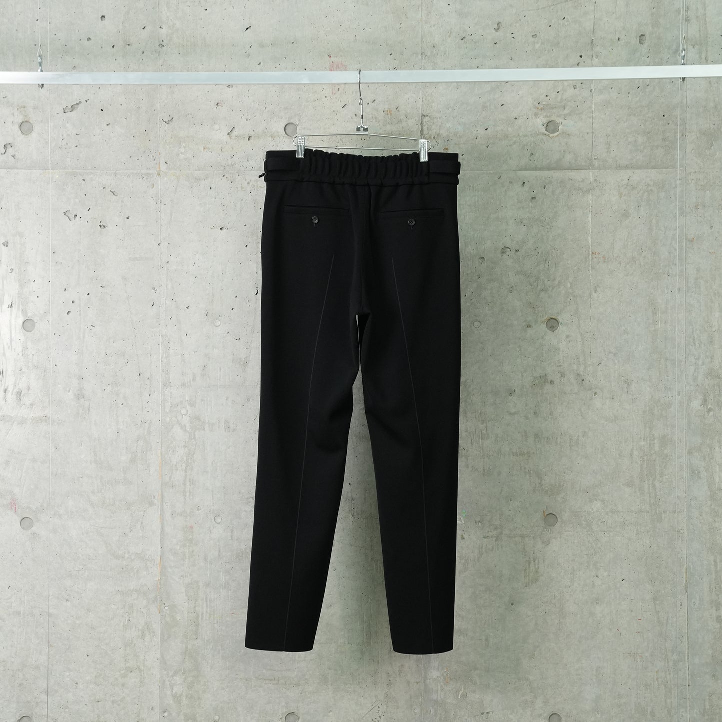 AC MILAN RIB TAPERED PANTS / BLACK