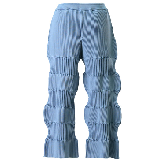 FLUTED PANTS / ROBIN EGG BLUE