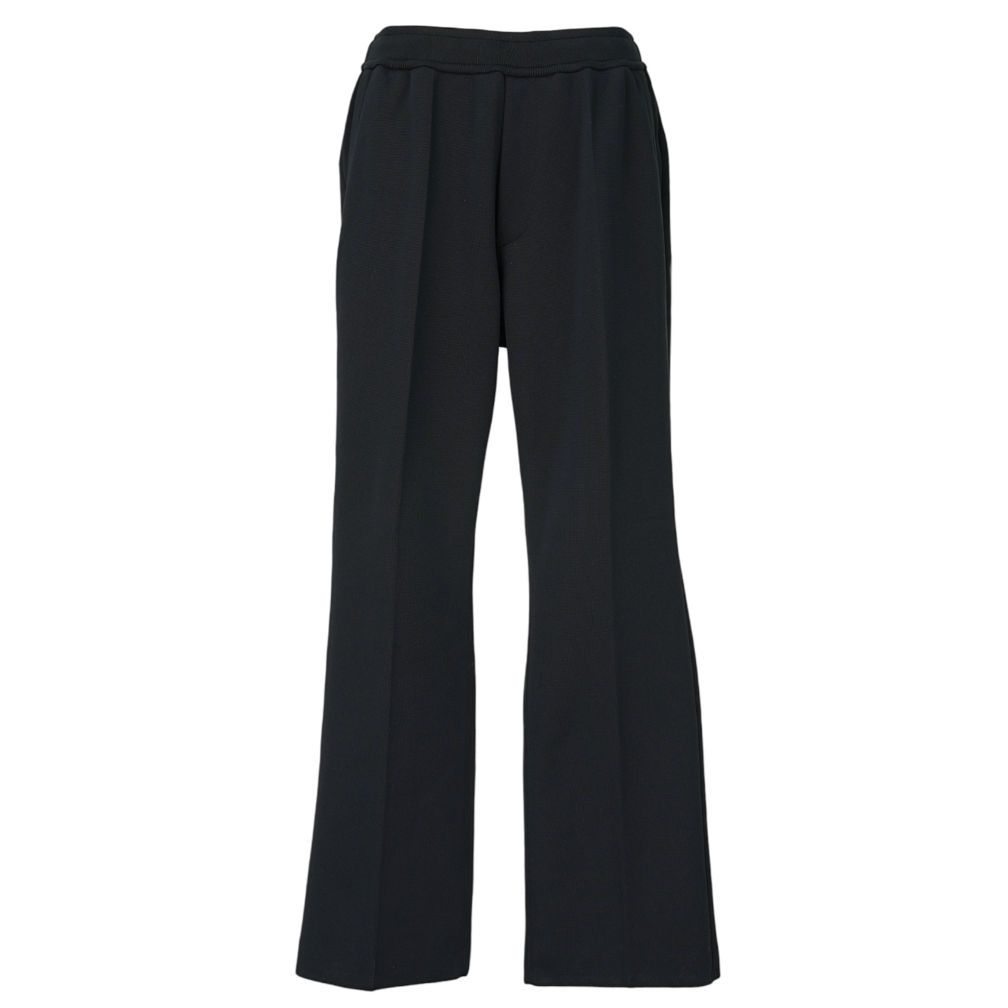 MILAN RIB STRAIGHT PANTS / BLACK