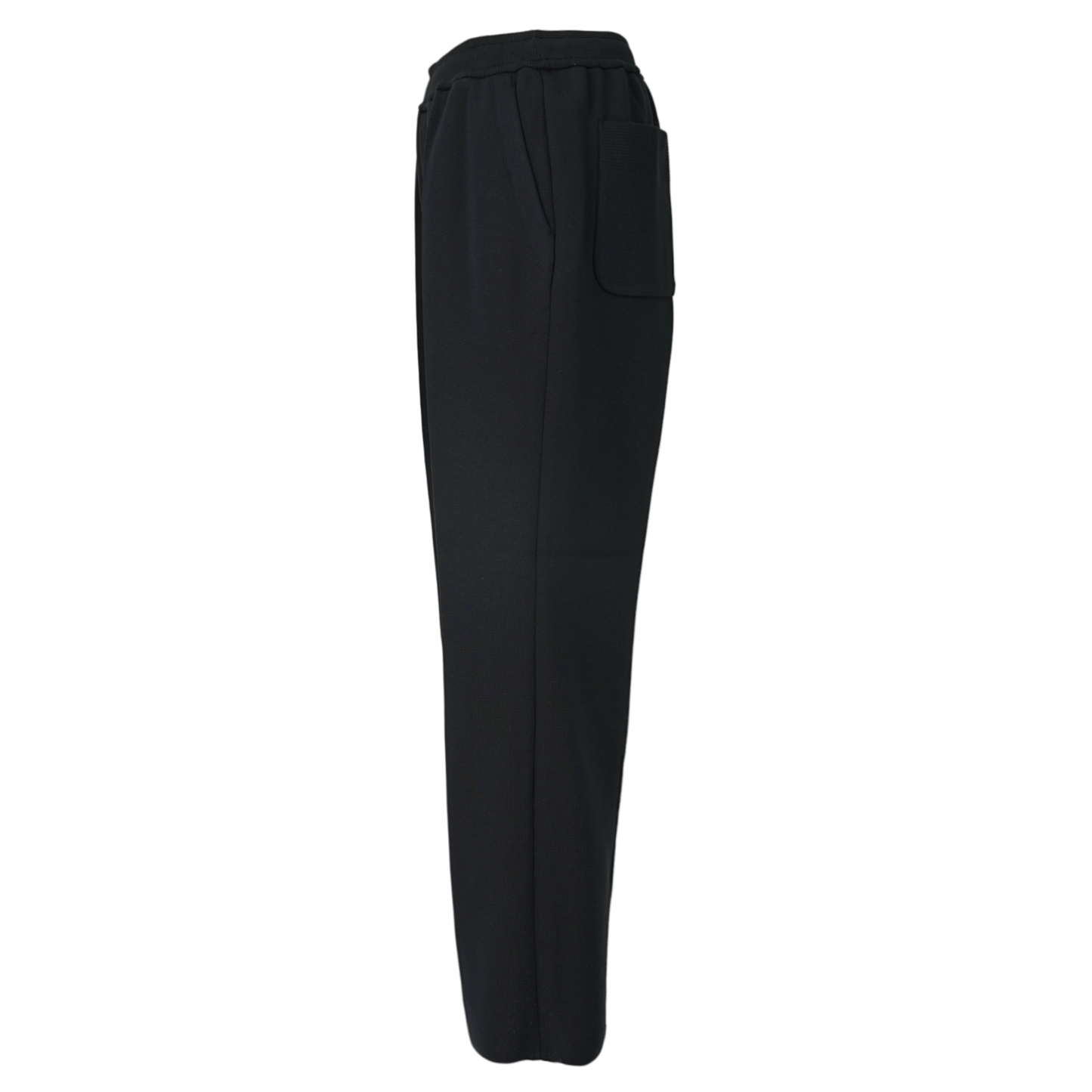 MILAN RIB STRAIGHT PANTS / BLACK