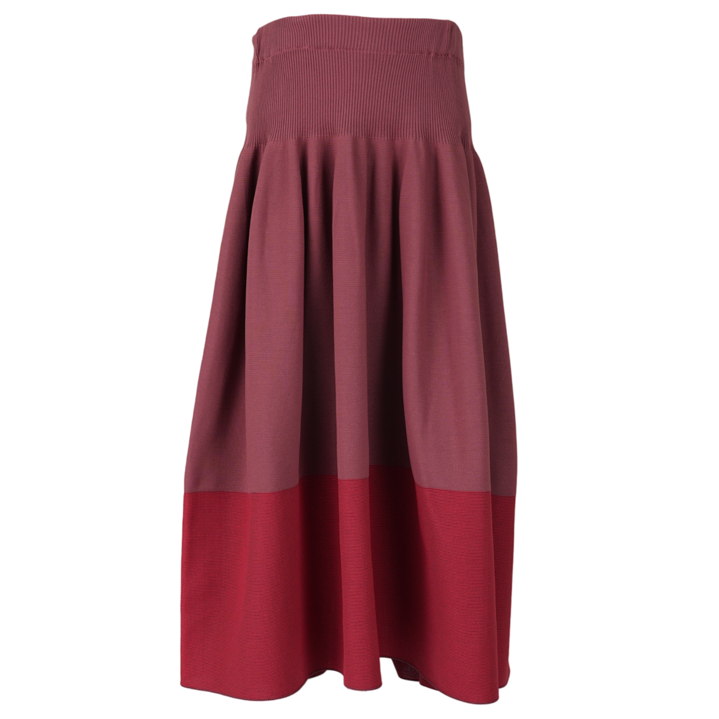 RIVULET SKIRT / RED/MAROON/RED