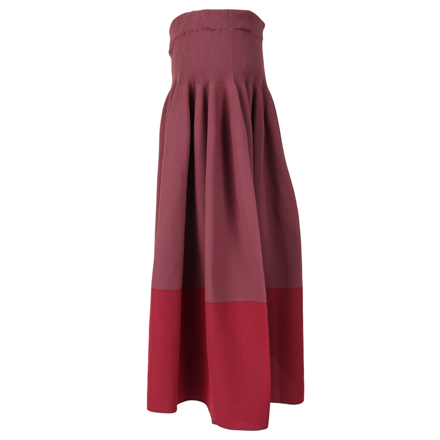 RIVULET SKIRT / RED/MAROON/RED