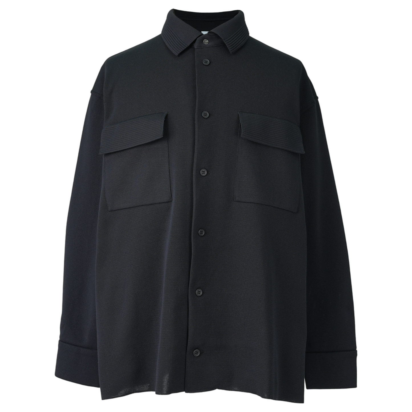 SOFT MILAN RIB SHIRT / BLACK