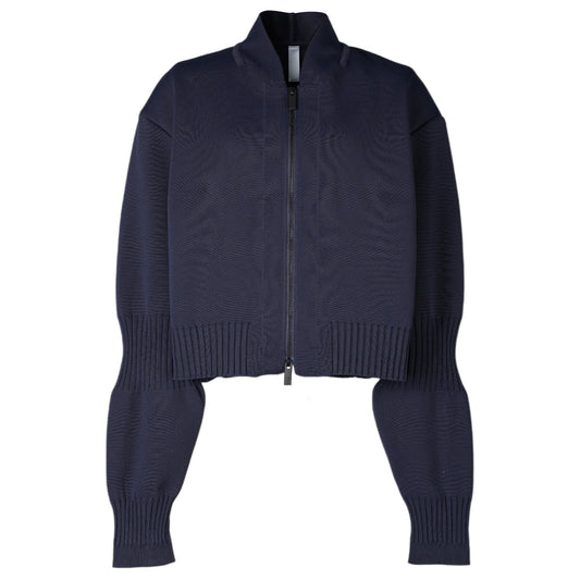 MILAN CROPPED FLIGHT JACKET / NAVY