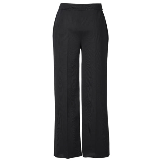 SOFT MILAN SEMI WIDE PANTS / BLACK