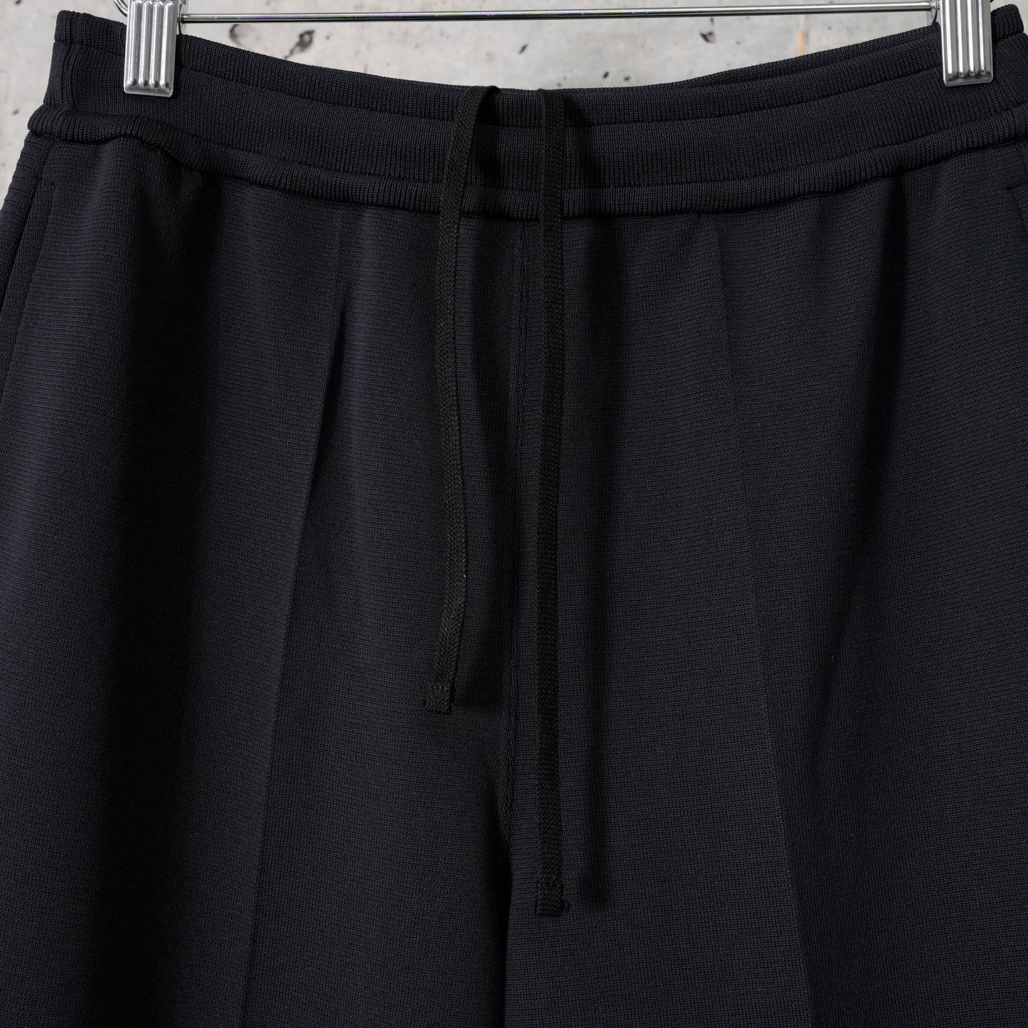 SOFT MILAN SEMI WIDE PANTS / BLACK