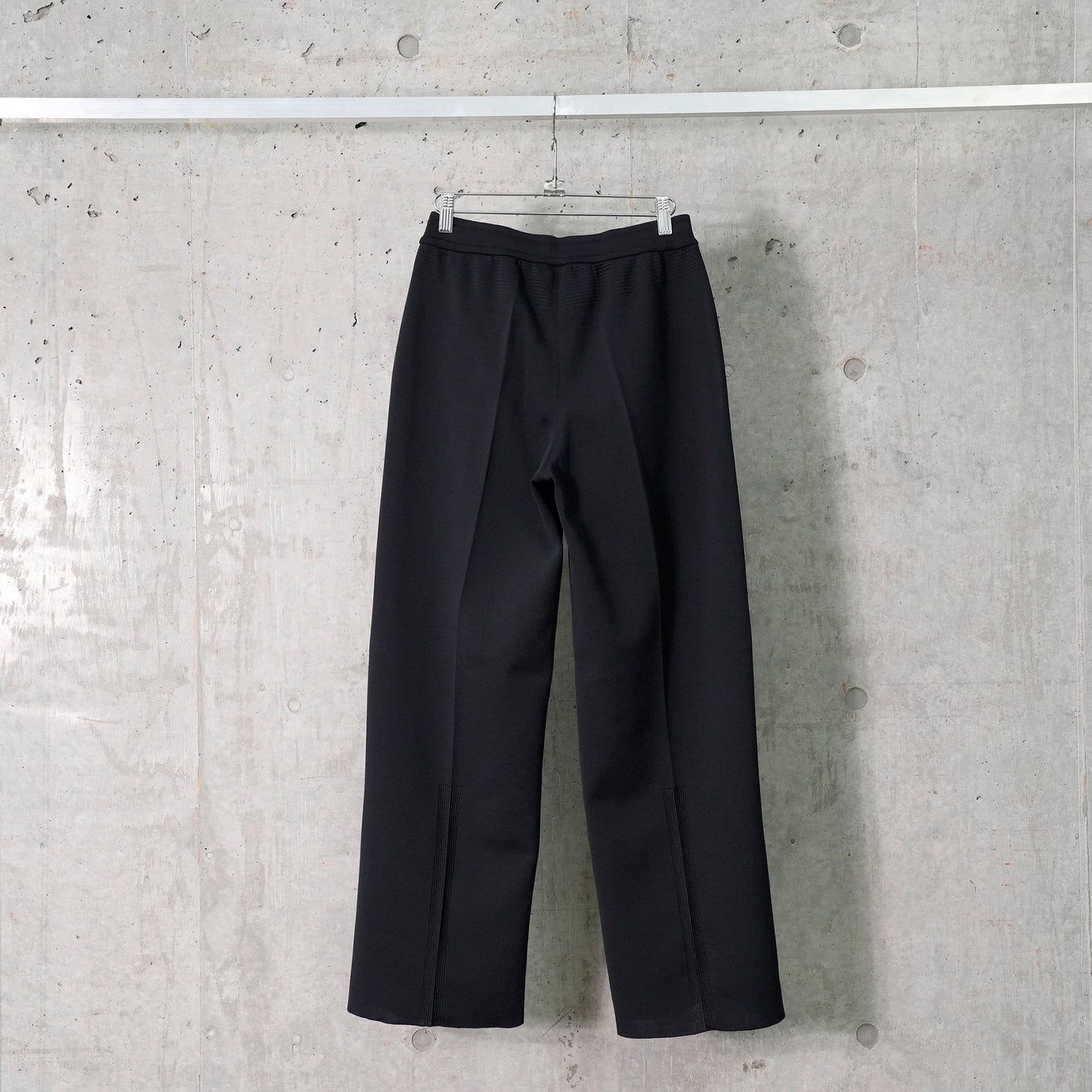 SOFT MILAN SEMI WIDE PANTS / BLACK