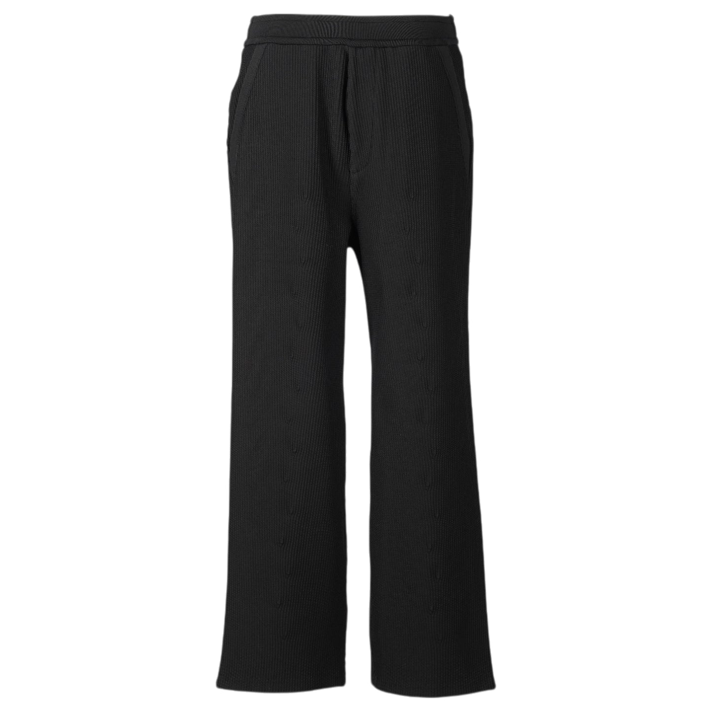 SOFT HYPHA STRAIGHT PANTS / BLACK