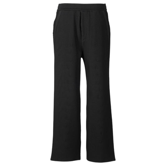 SOFT HYPHA STRAIGHT PANTS / BLACK