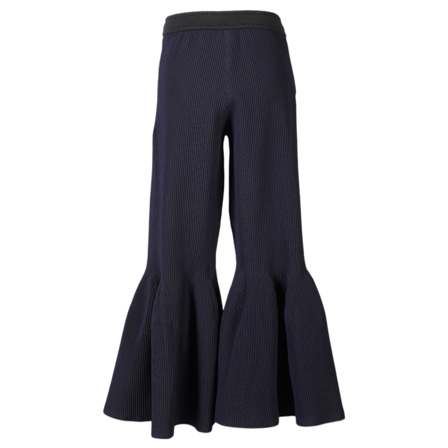 HYPHA BELL BOTTOM PANTS / NAVY BLACK