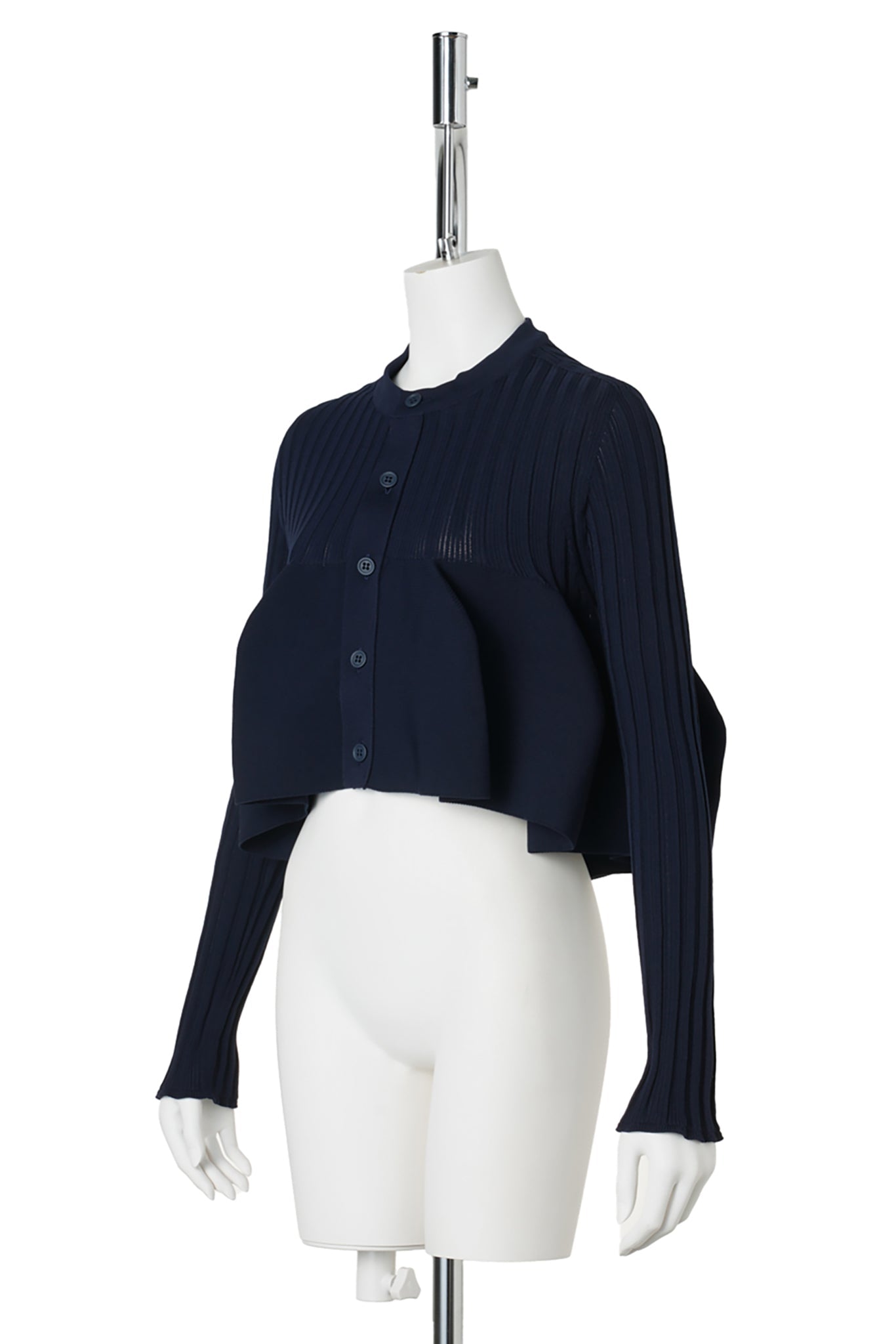 POTTERY-BUST FLARE CARDIGAN / 894N:NAVY