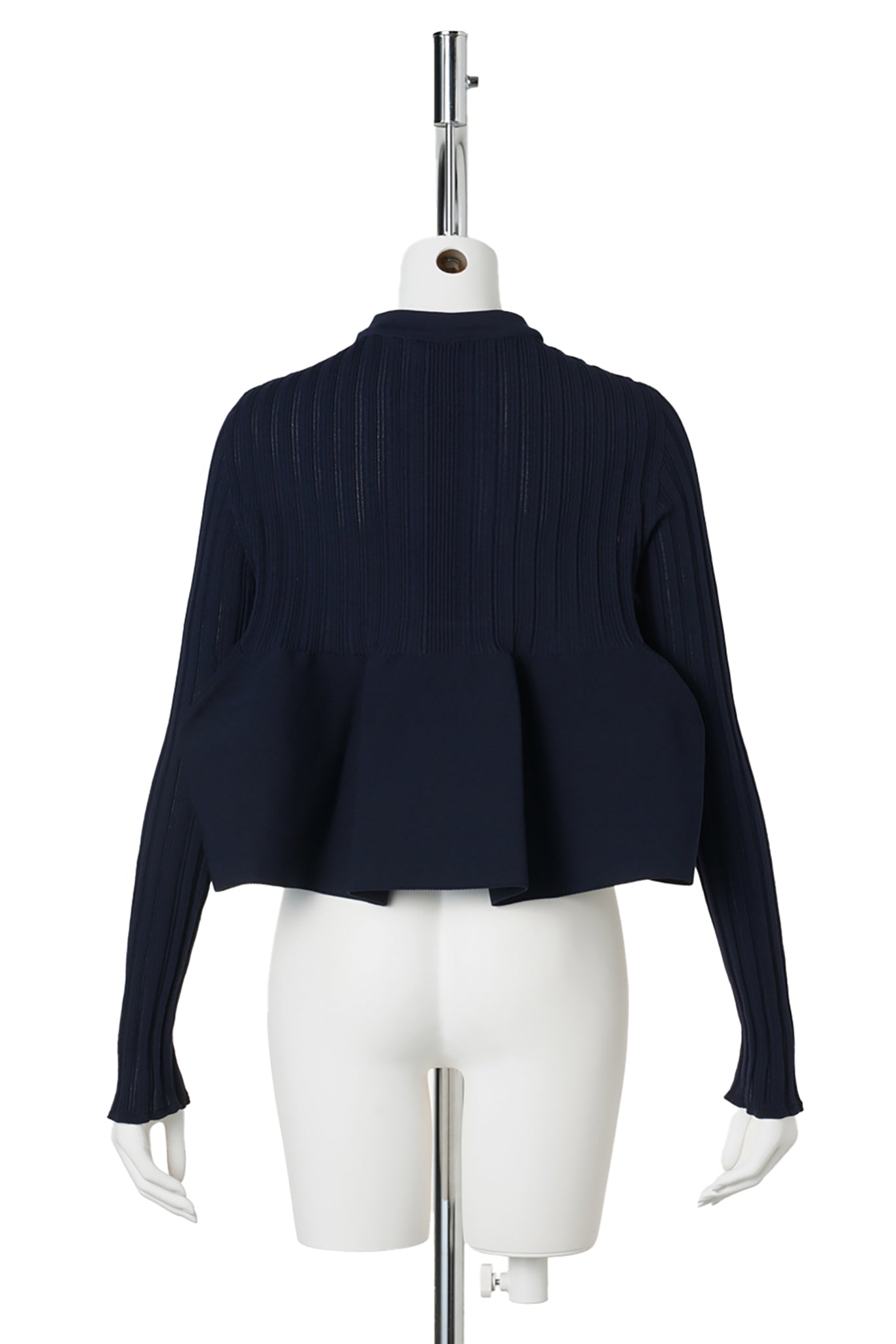 POTTERY-BUST FLARE CARDIGAN / 894N:NAVY