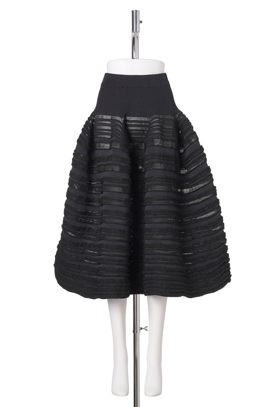 POTTERY SWELL GLITTER-SKIRT / 119K:BLACK