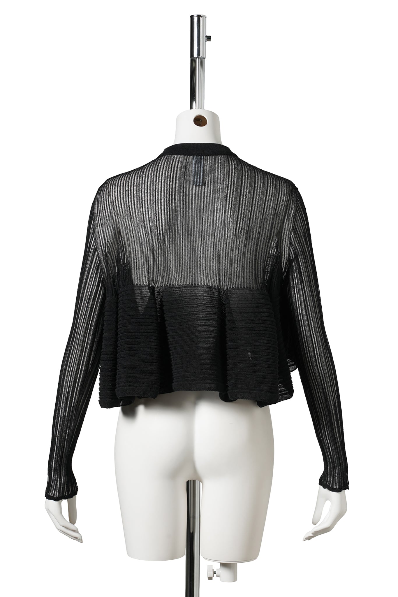 TC POTTERY-BUST FLARE CARDIGAN / BLACK