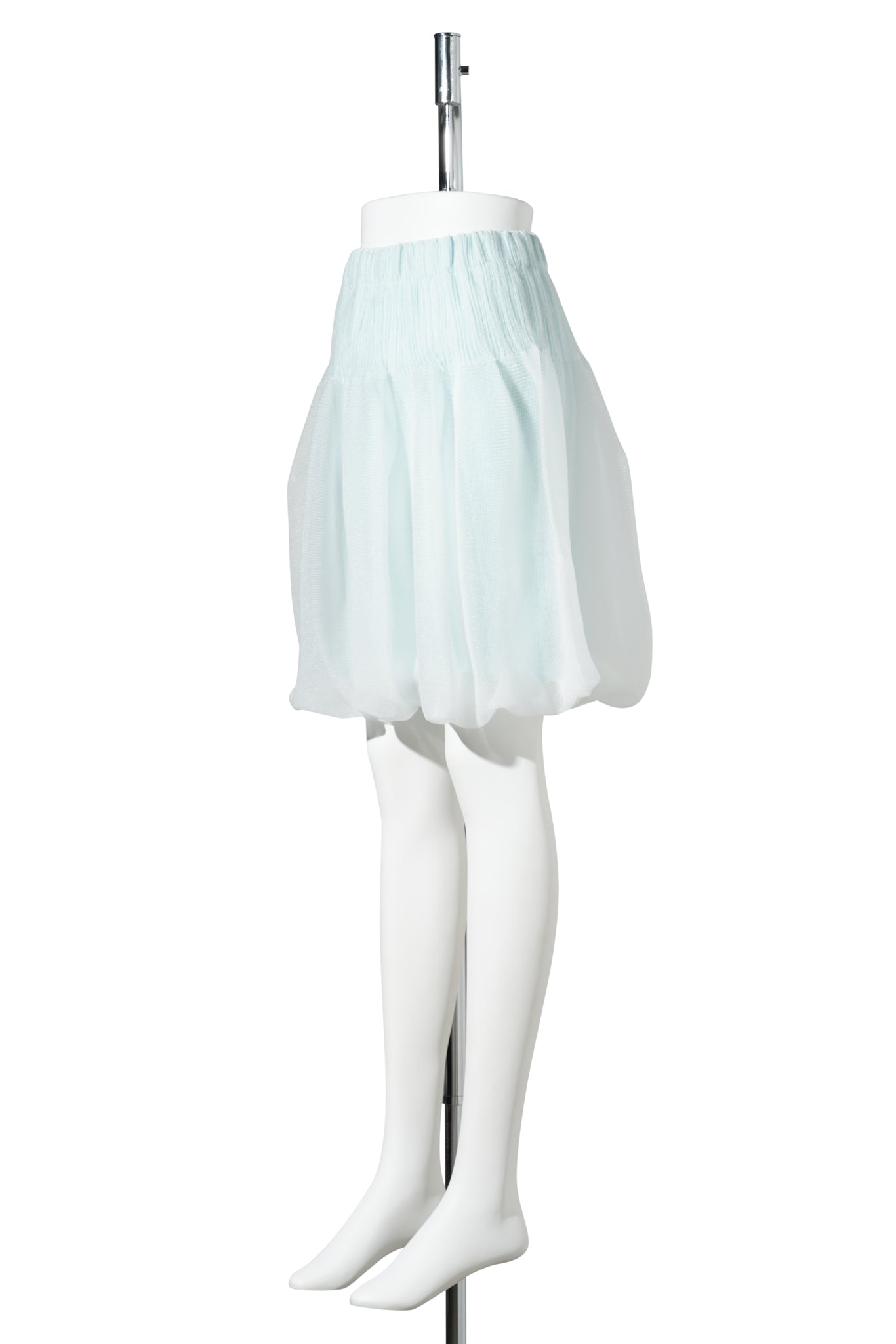 OVERWRAPPED POTTERY-MINI SKIRT / CLEARLY AQUA MULTI