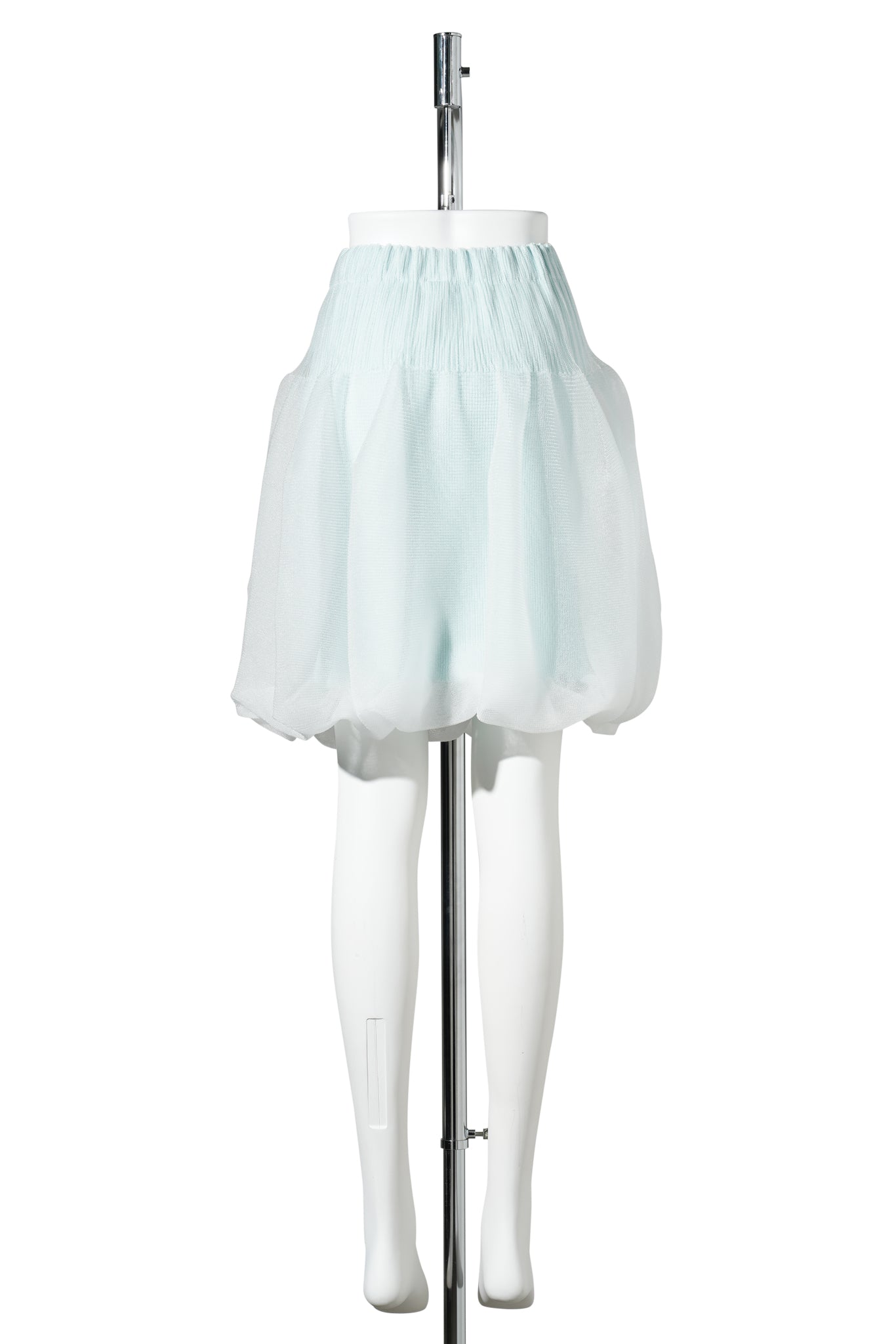 OVERWRAPPED POTTERY-MINI SKIRT / CLEARLY AQUA MULTI