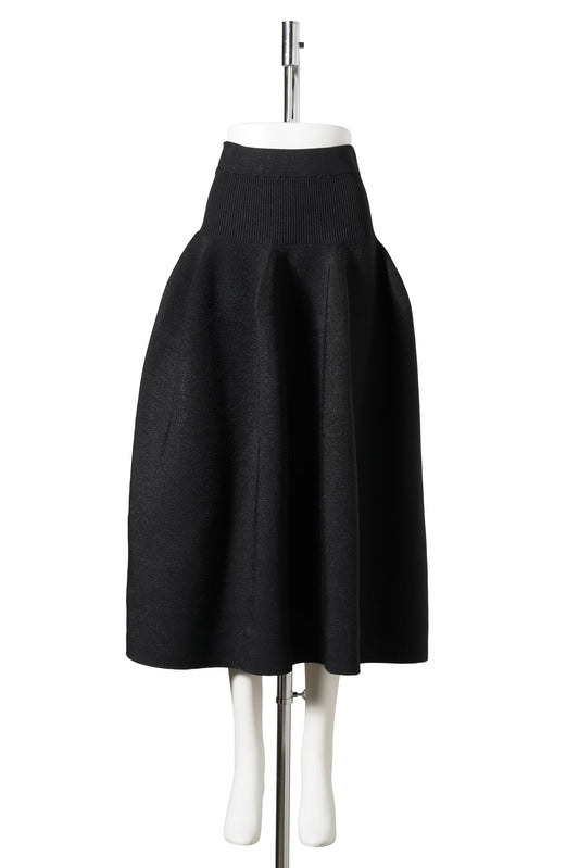POTTERY GLITTER SKIRT / BLACK-BLACK