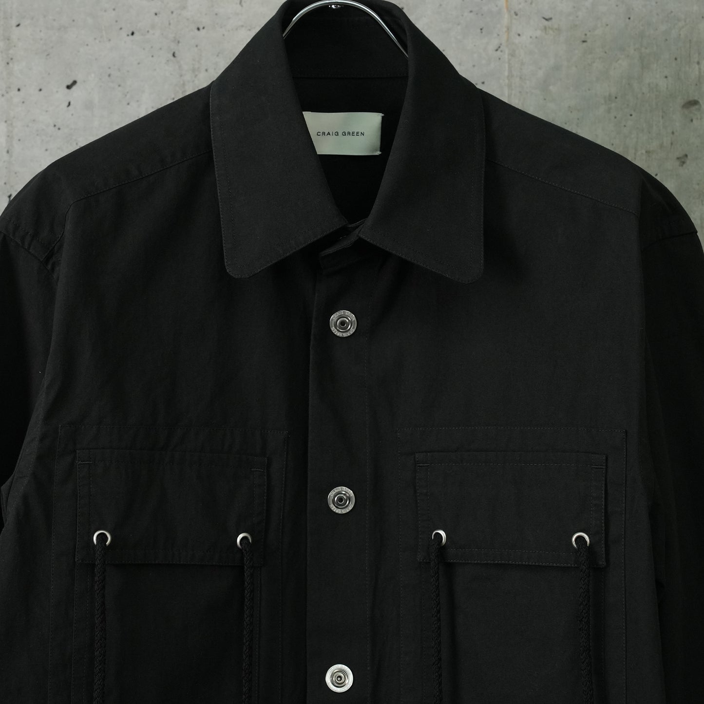 BLOCK OVERSHIRT / BLACK