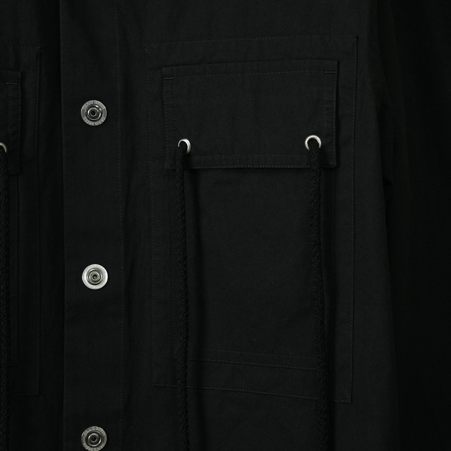 BLOCK OVERSHIRT / BLACK