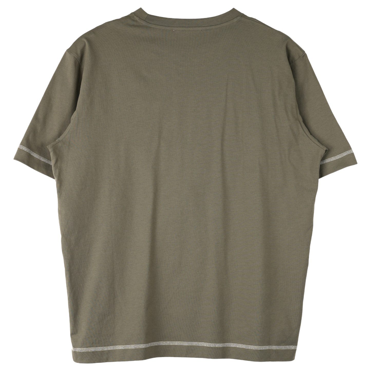 FLATLOCK STRIPE T-SHIRT / OLIVE