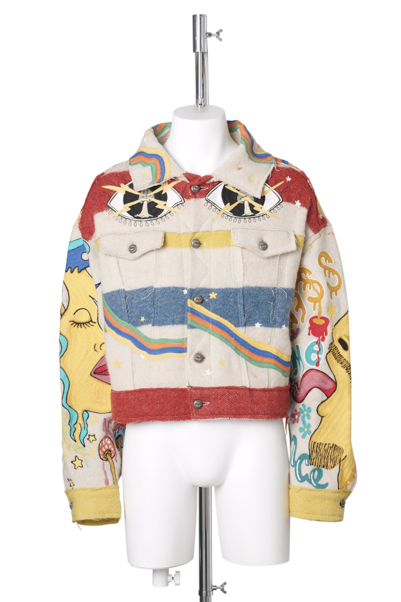 HAND BROIDERY JACKET / WHITE
