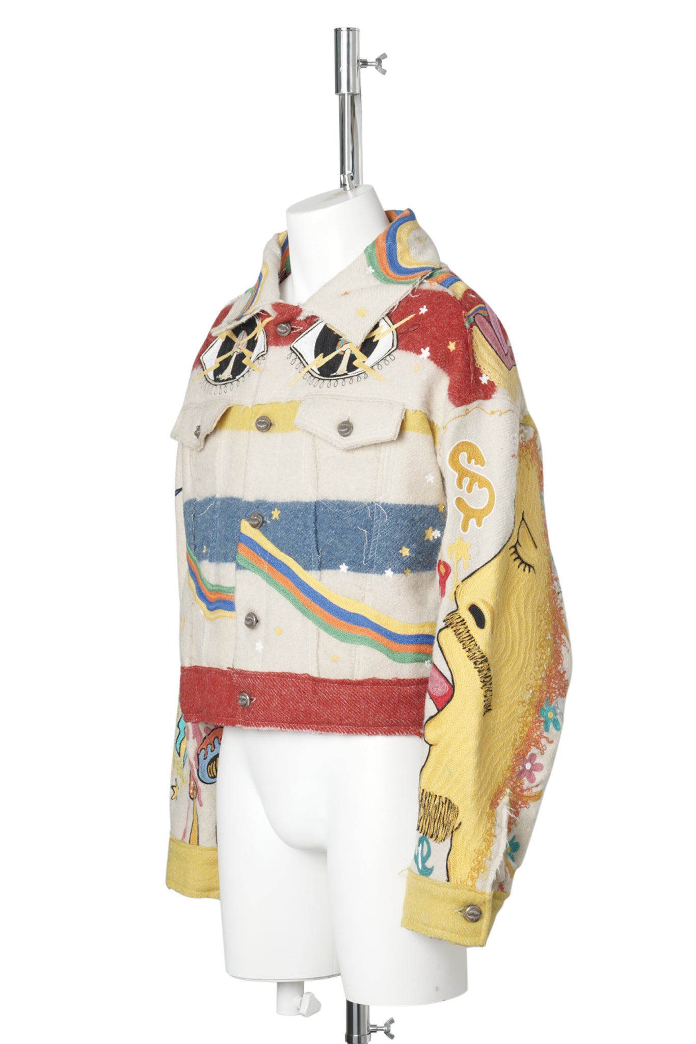 HAND BROIDERY JACKET / WHITE