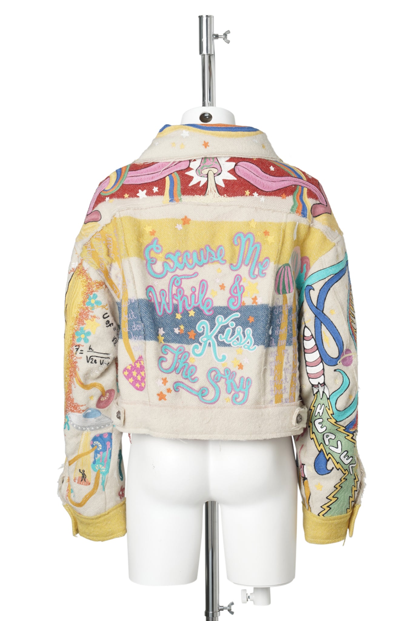 HAND BROIDERY JACKET / WHITE