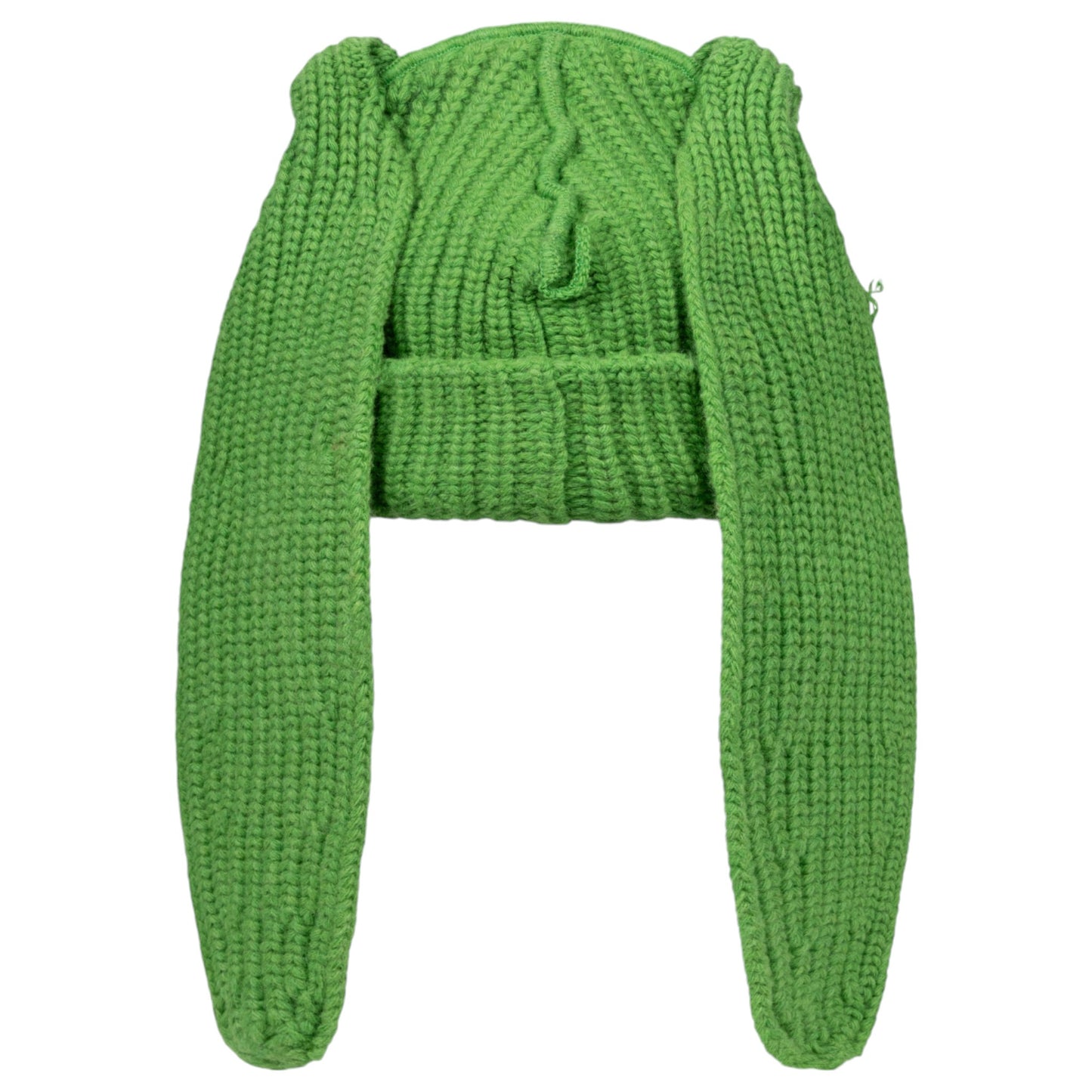 CHUNKY RABBIT BEANIE / GREEN