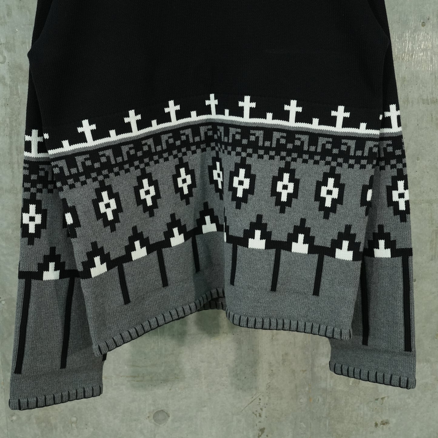 BOO JUMPER / BLACK/GRAY