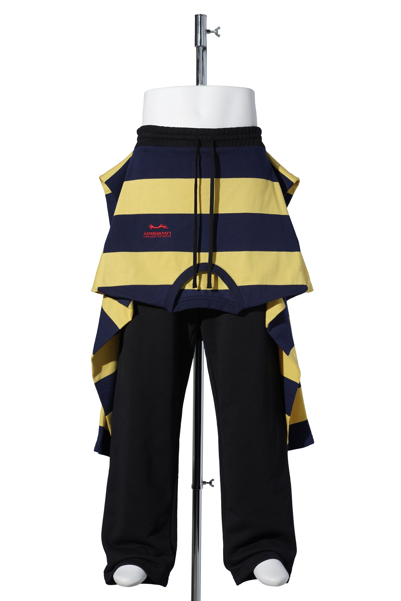 LAZY TEE JOGGING BOTTOMS / BLACK/YELLOW/NAVY