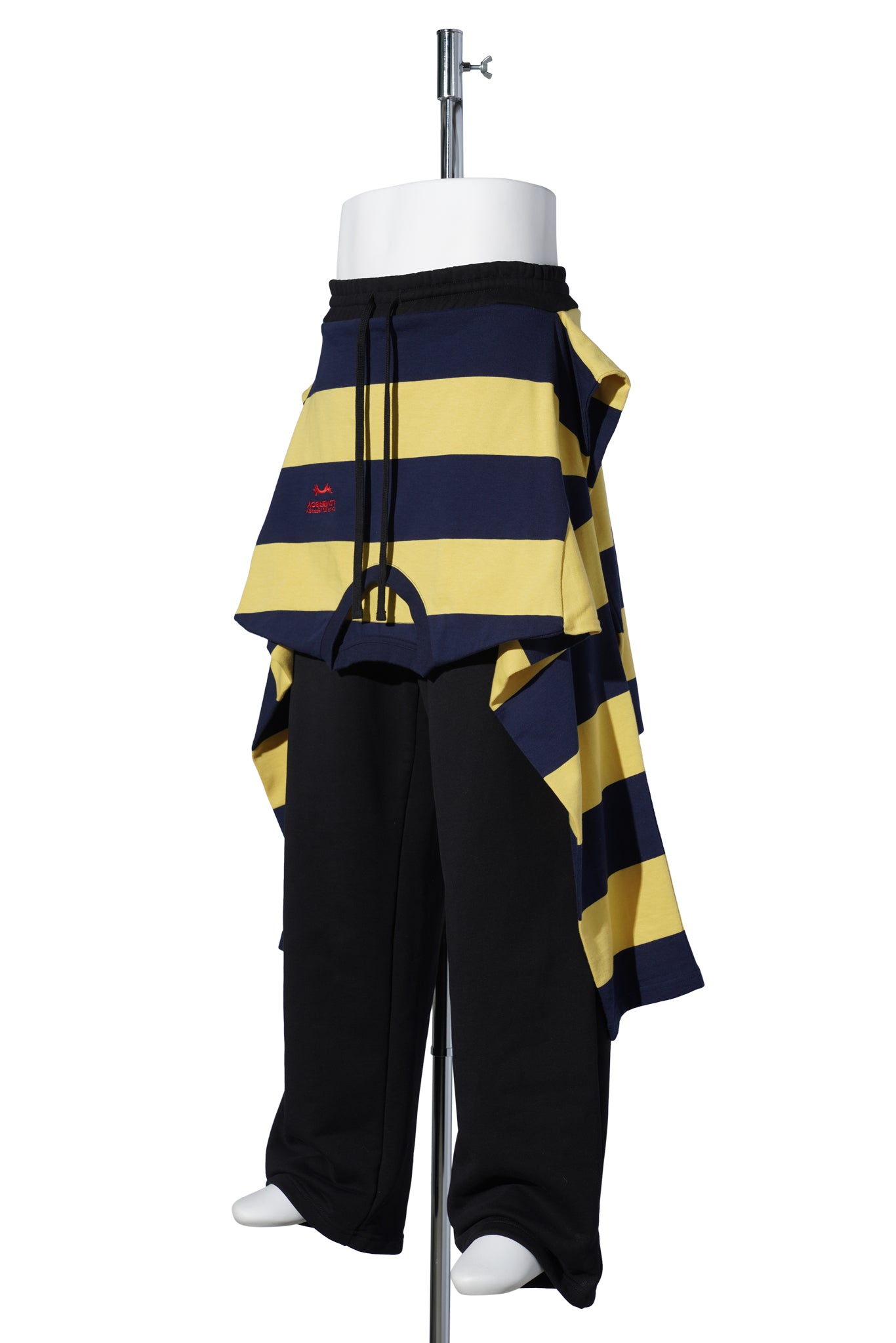 LAZY TEE JOGGING BOTTOMS / BLACK/YELLOW/NAVY