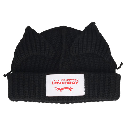 CHUNKY EARS BEANIE / BLACK