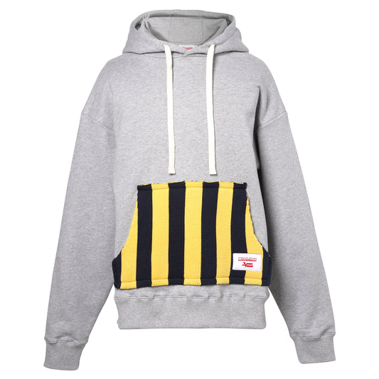 PATCH EARS HOODY / GREY