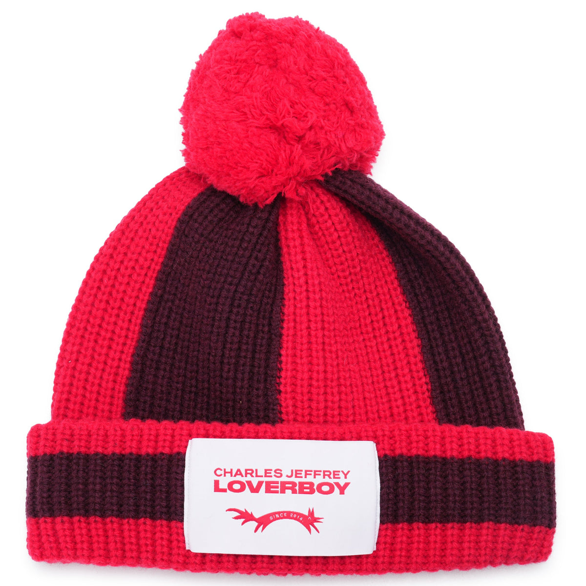 POMPOM BEANIE / RED