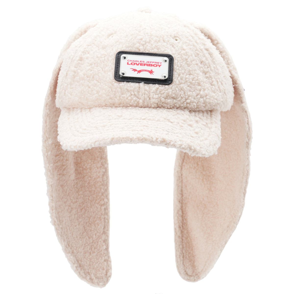 TEDDY RABBIT CAP / WOVEN ECRU