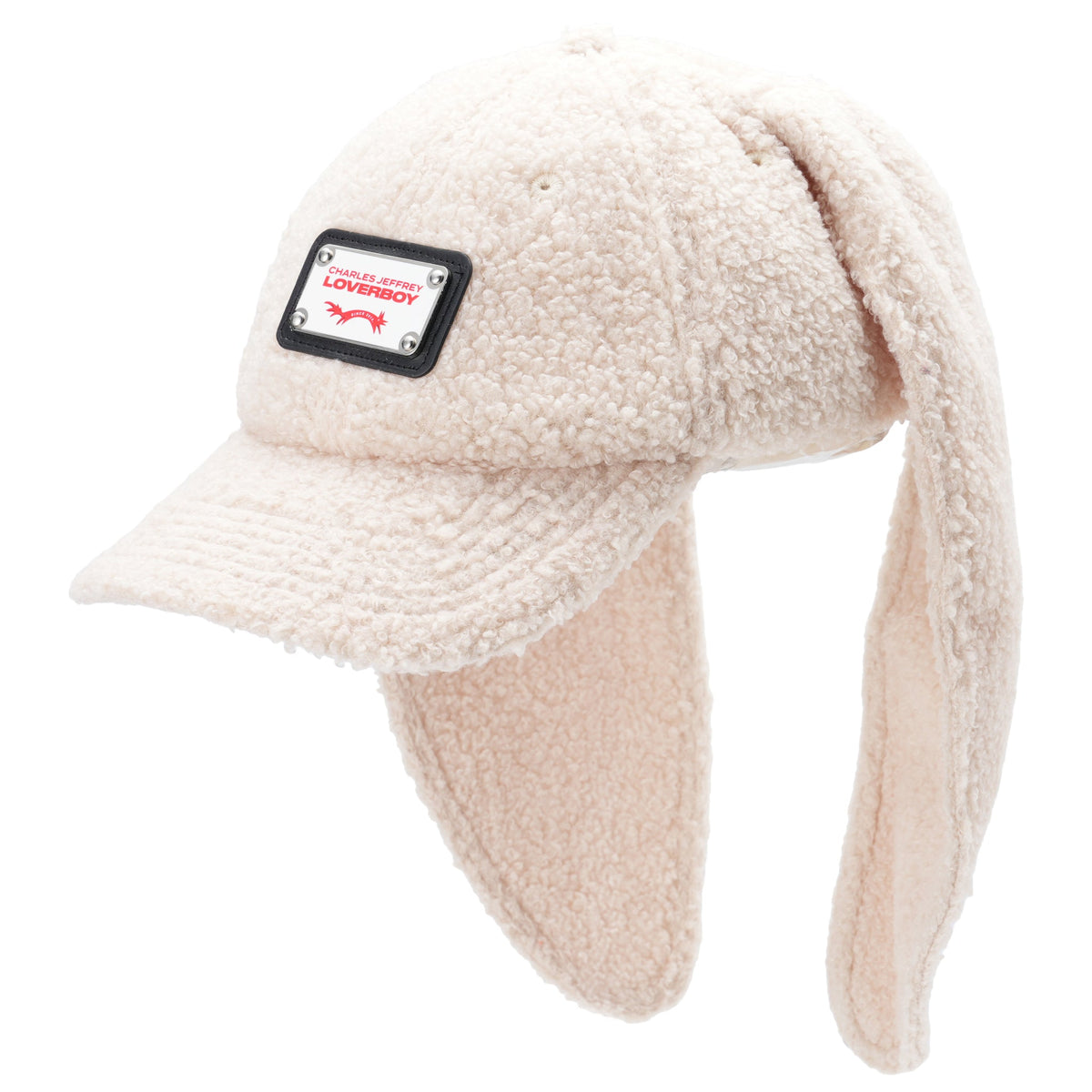 TEDDY RABBIT CAP / WOVEN ECRU