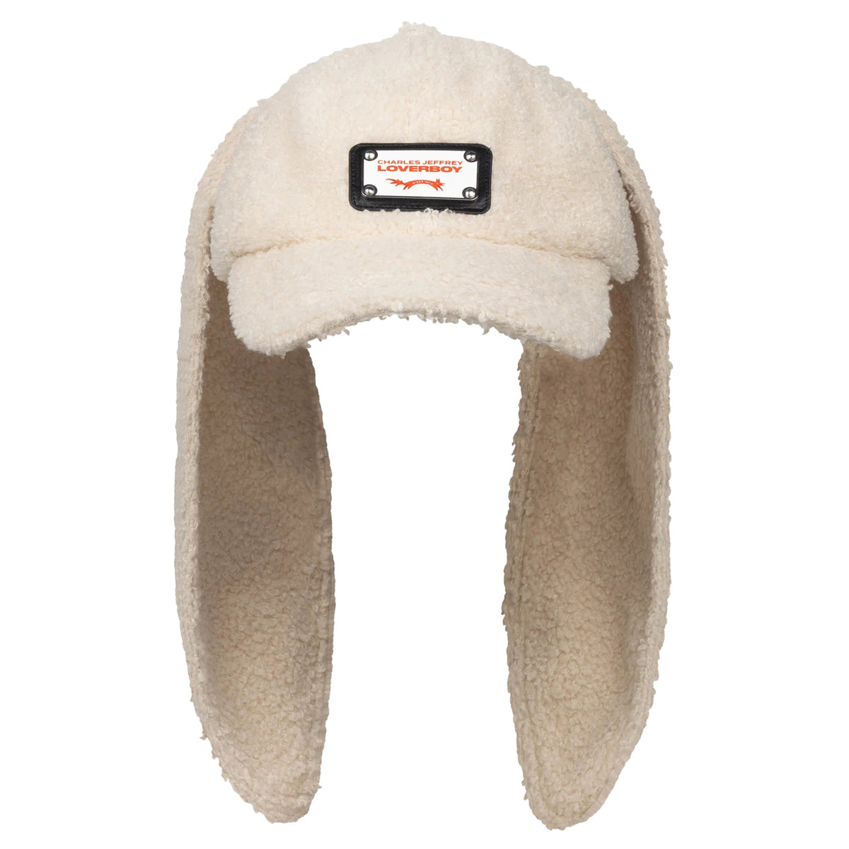 TEDDY RABBIT CAP / WOVEN ECRU