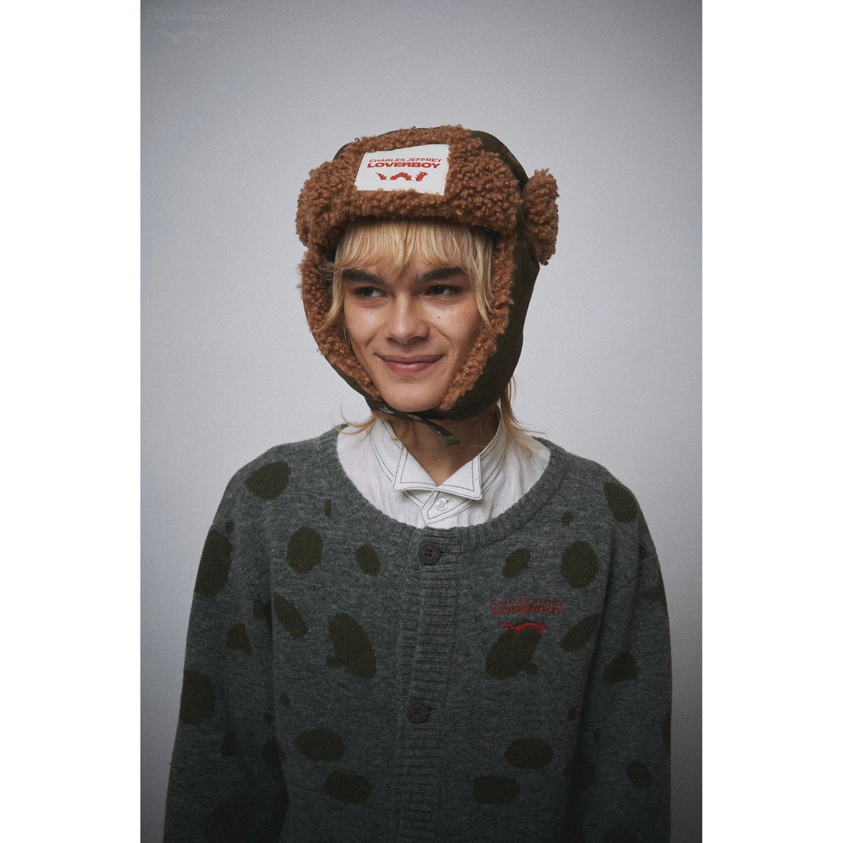 TRAPPER HAT / WOVEN KHAKI/BROWN