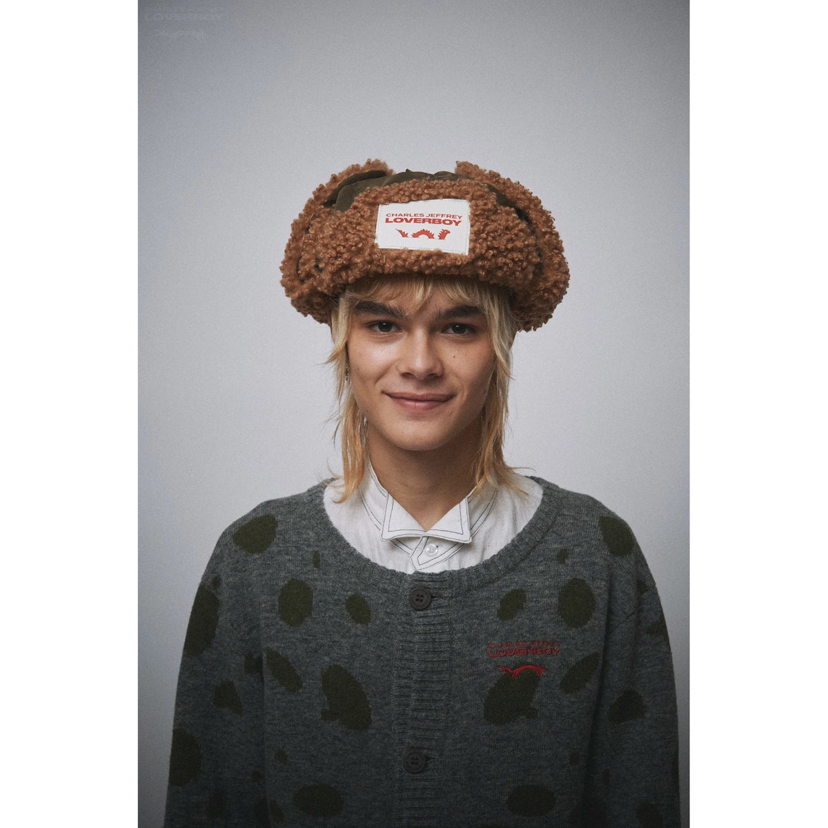 TRAPPER HAT / WOVEN KHAKI/BROWN