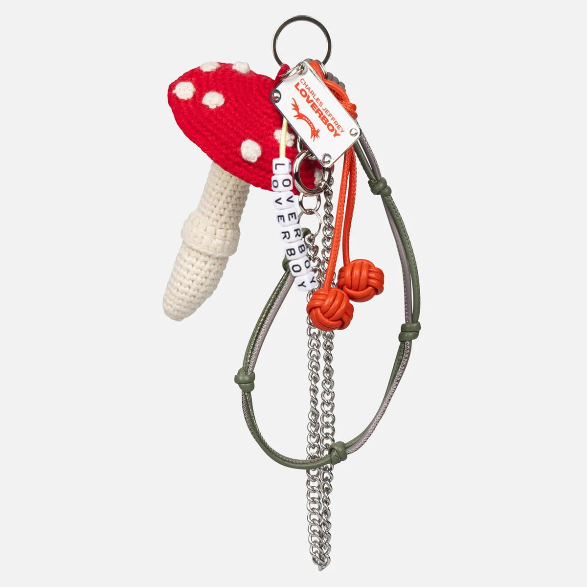 CHARACTER CROCHET BAG CHARM / RED