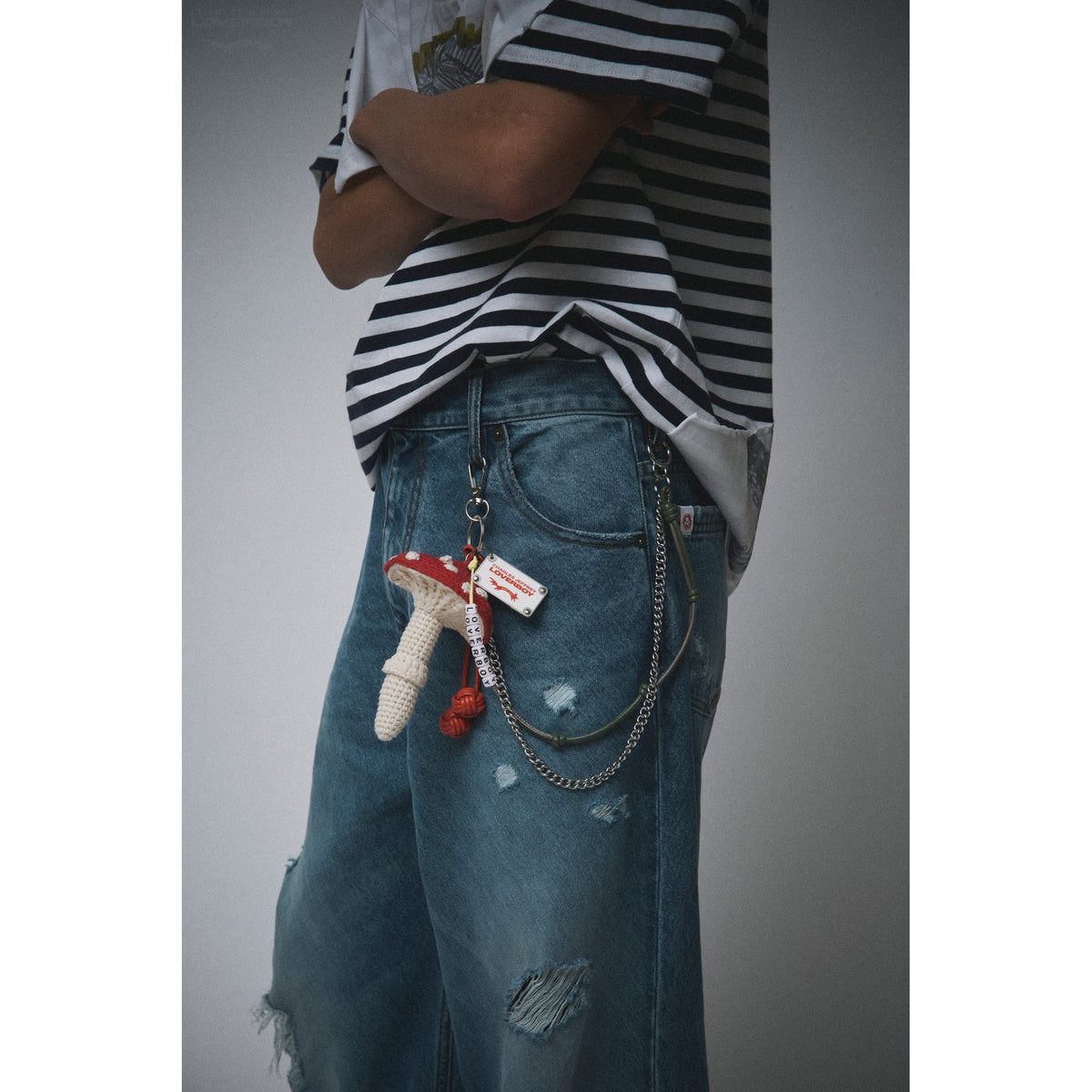 CHARACTER CROCHET BAG CHARM / RED