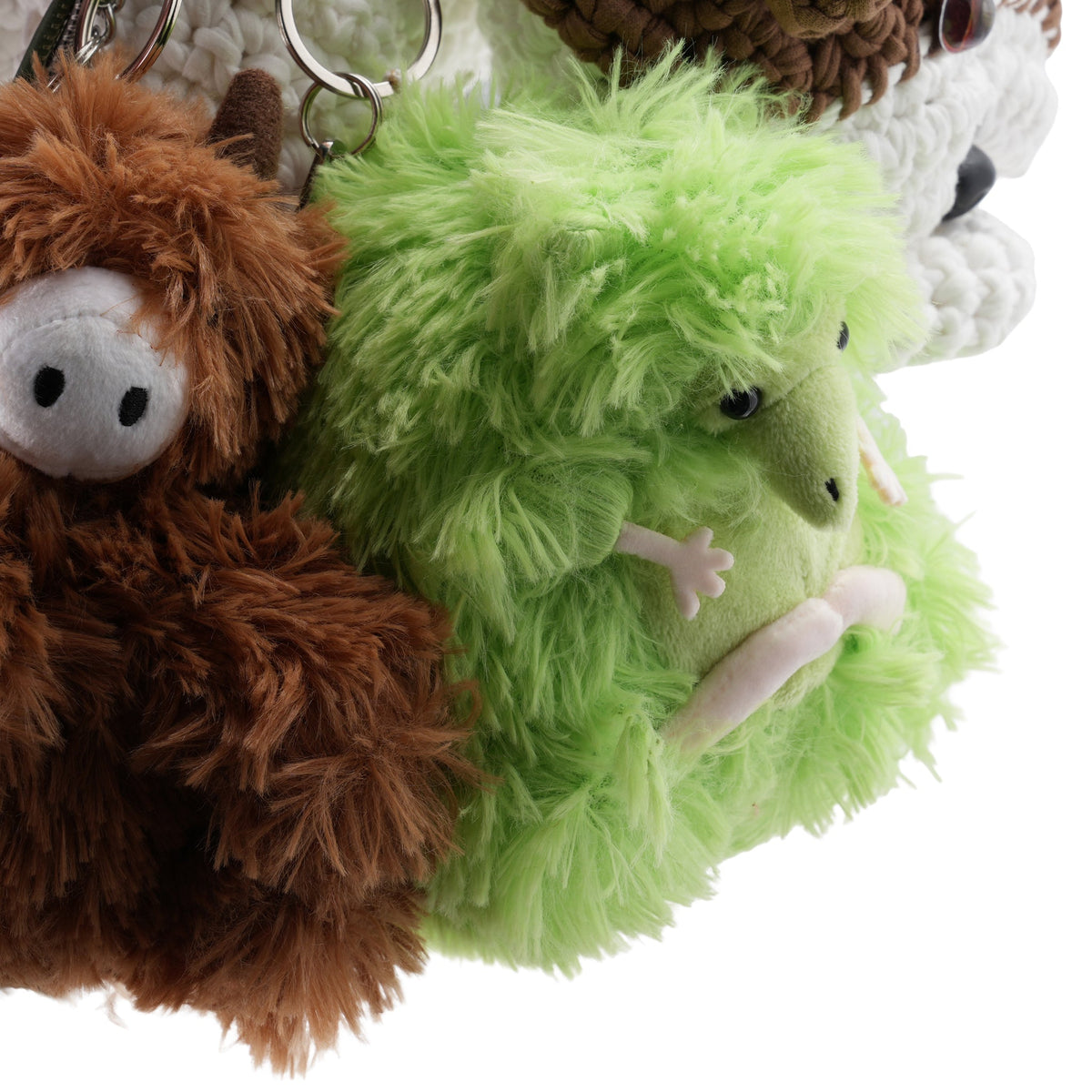 CURSED HAGGIS PLUSH KEYCHAIN / WOVEN GREEN