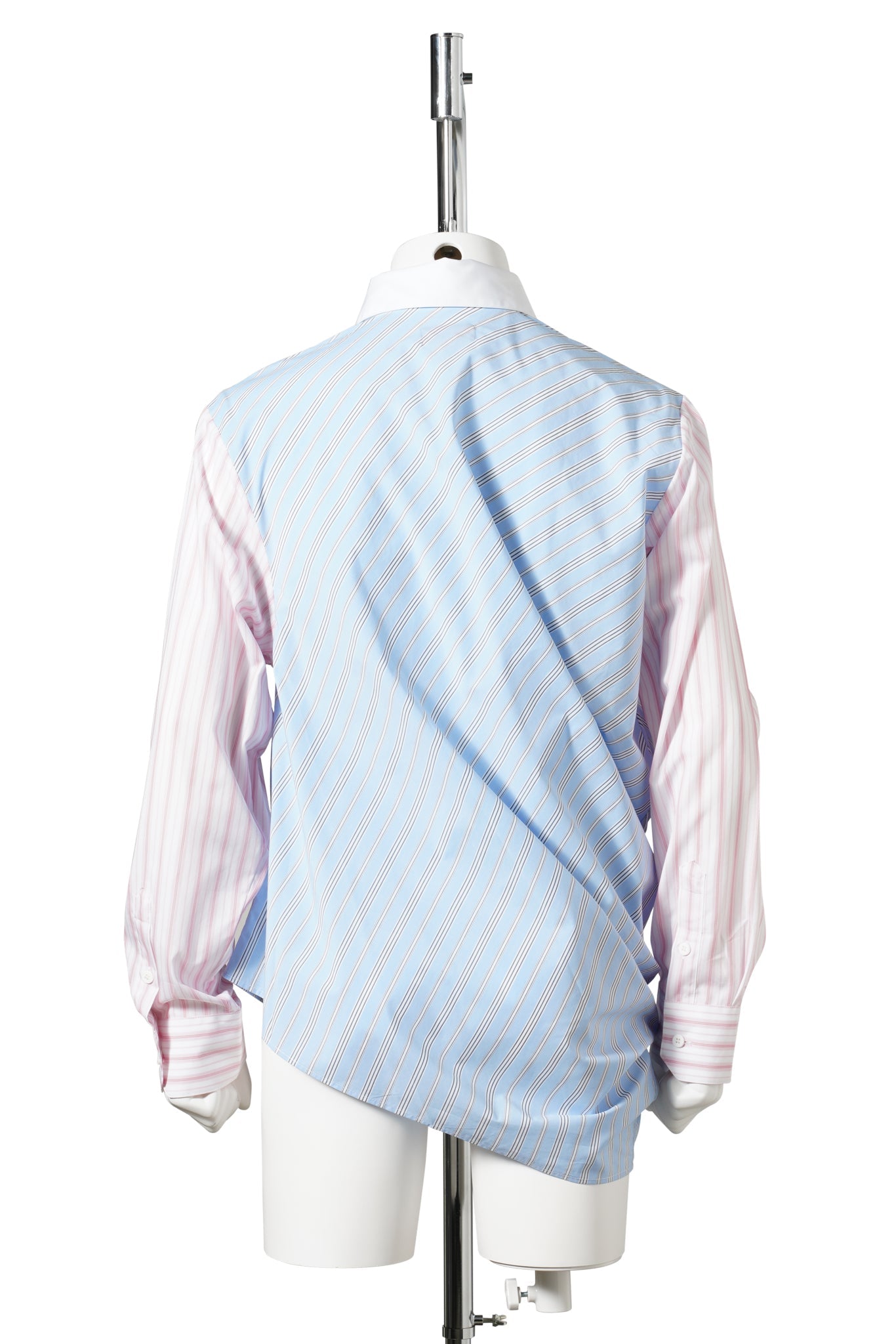 TOPSY TURVY SHIRT / BLUE/PINK STRIPE