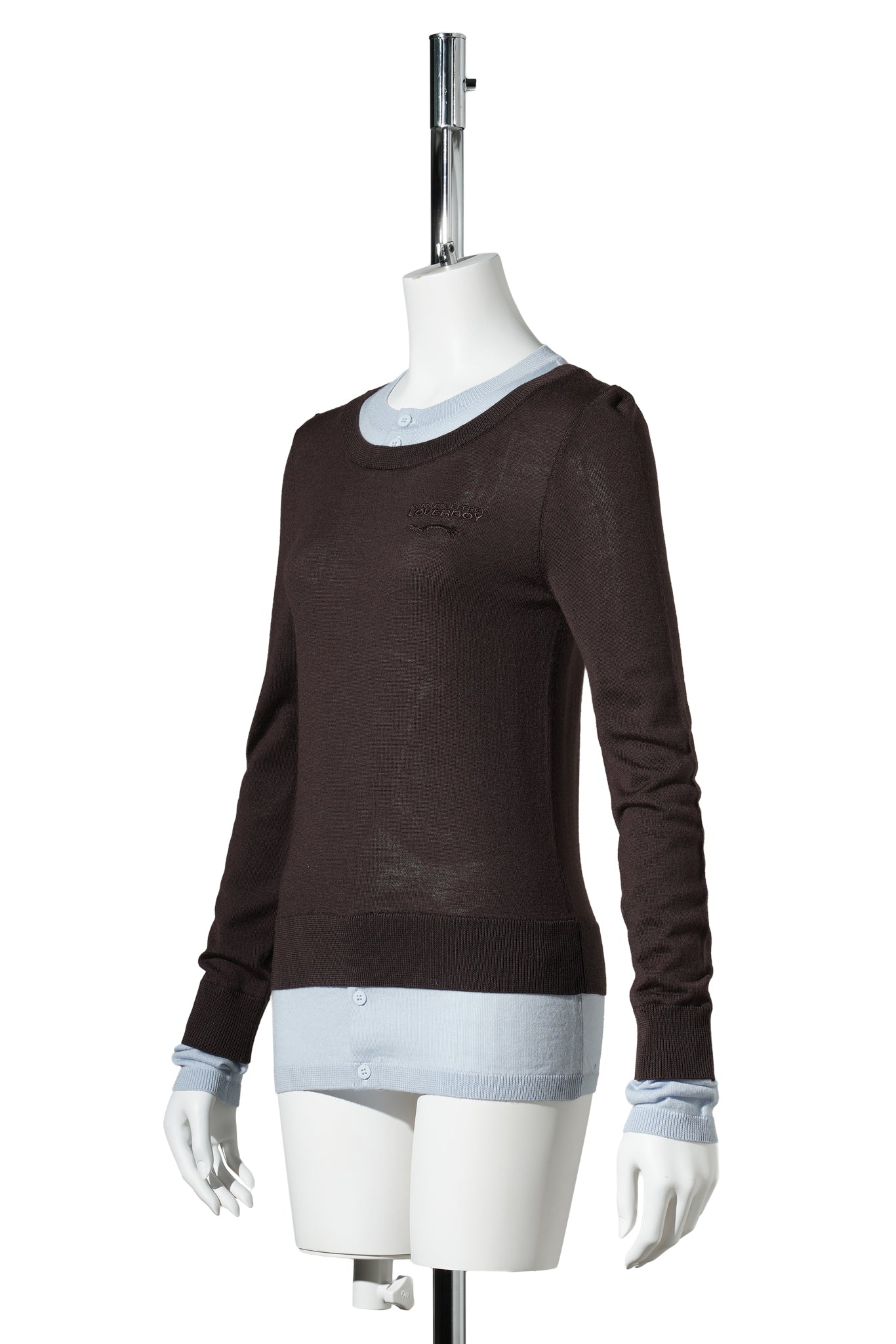 DOUBLE SOFT JUMPER / BROWN