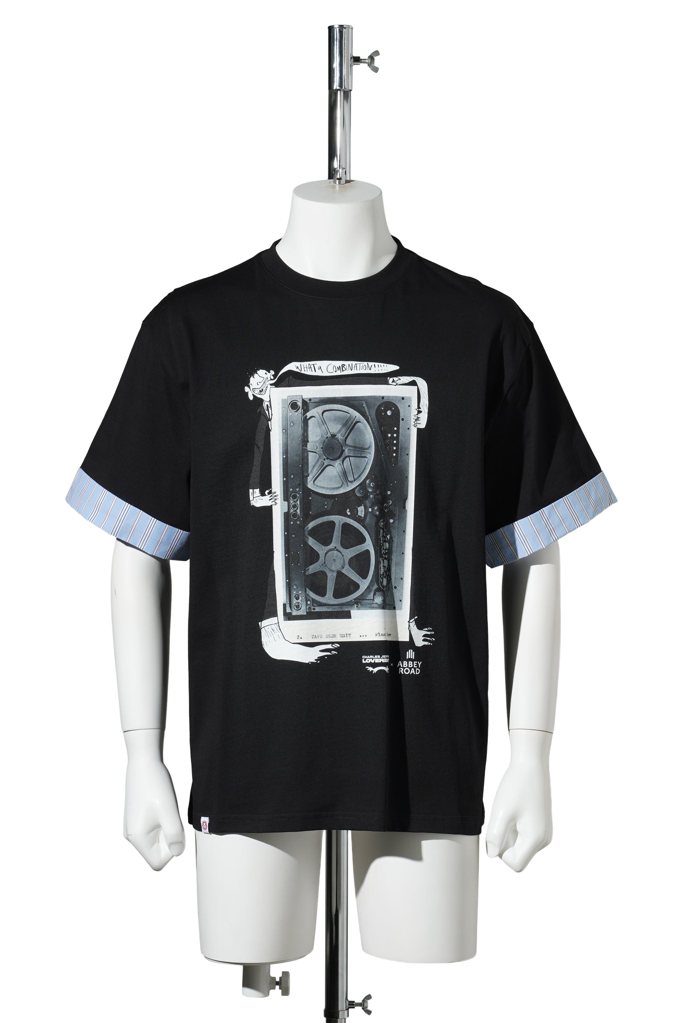 ABBEY ROAD TURN UP TEE / BLACK