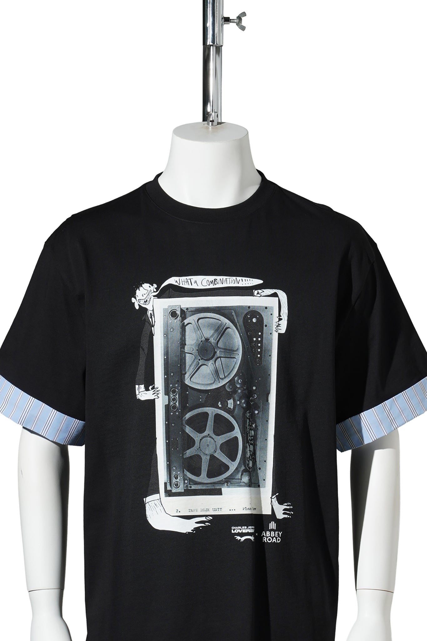 ABBEY ROAD TURN UP TEE / BLACK